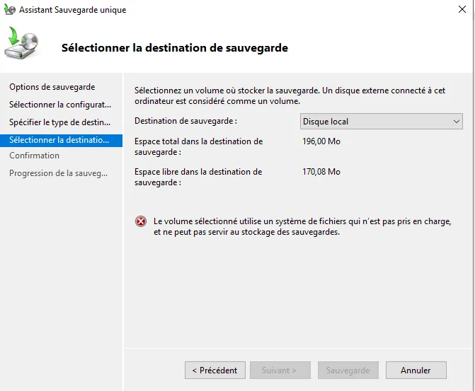 AD Sauvegarde
