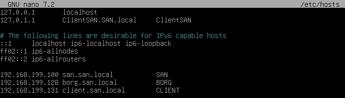 Procédure projet SAN BORG CLIENT afpa
