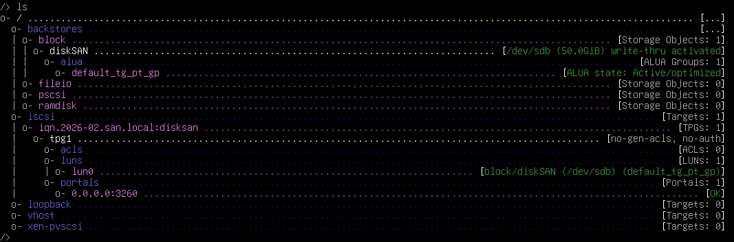 SAN Debian12 2