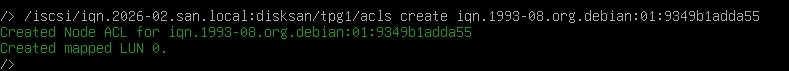 SAN Debian12 2
