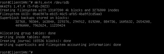 SAN Debian12 2