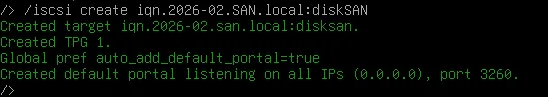 SAN Debian12 2